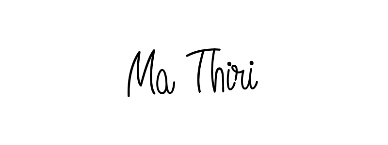 Create a beautiful signature design for name Ma Thiri. With this signature (Angelique-Rose-font-FFP) fonts, you can make a handwritten signature for free. Ma Thiri signature style 5 images and pictures png