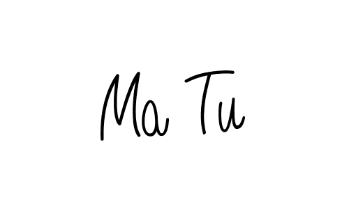 Ma Tu stylish signature style. Best Handwritten Sign (Angelique-Rose-font-FFP) for my name. Handwritten Signature Collection Ideas for my name Ma Tu. Ma Tu signature style 5 images and pictures png