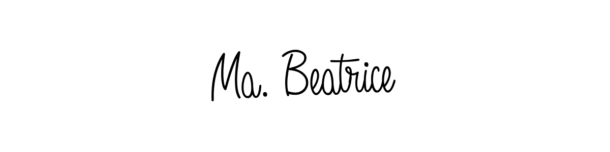 Create a beautiful signature design for name Ma. Beatrice. With this signature (Angelique-Rose-font-FFP) fonts, you can make a handwritten signature for free. Ma. Beatrice signature style 5 images and pictures png