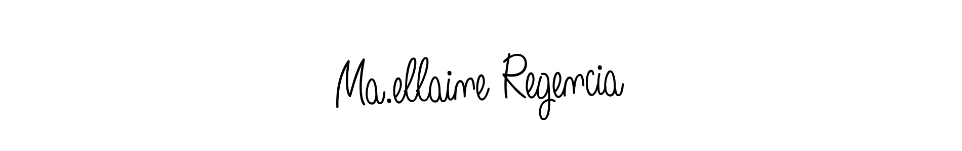 Make a beautiful signature design for name Ma.ellaine Regencia. Use this online signature maker to create a handwritten signature for free. Ma.ellaine Regencia signature style 5 images and pictures png