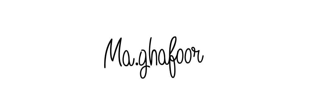 How to make Ma.ghafoor signature? Angelique-Rose-font-FFP is a professional autograph style. Create handwritten signature for Ma.ghafoor name. Ma.ghafoor signature style 5 images and pictures png