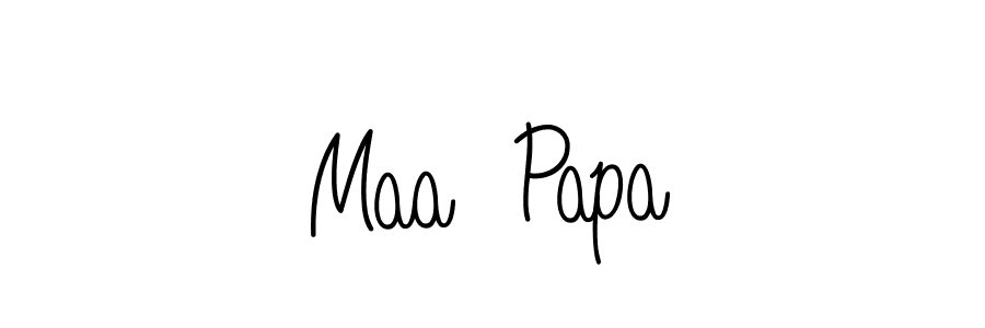 How to Draw Maa  Papa signature style? Angelique-Rose-font-FFP is a latest design signature styles for name Maa  Papa. Maa  Papa signature style 5 images and pictures png