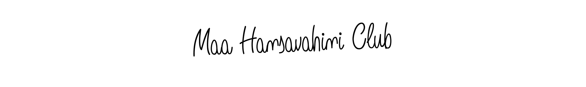 Also we have Maa Hansavahini Club name is the best signature style. Create professional handwritten signature collection using Angelique-Rose-font-FFP autograph style. Maa Hansavahini Club signature style 5 images and pictures png