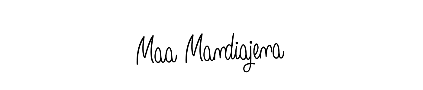 Design your own signature with our free online signature maker. With this signature software, you can create a handwritten (Angelique-Rose-font-FFP) signature for name Maa Mandiajena. Maa Mandiajena signature style 5 images and pictures png