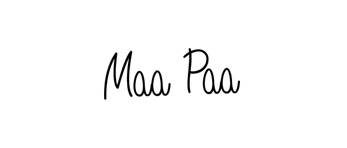 Design your own signature with our free online signature maker. With this signature software, you can create a handwritten (Angelique-Rose-font-FFP) signature for name Maa Paa. Maa Paa signature style 5 images and pictures png