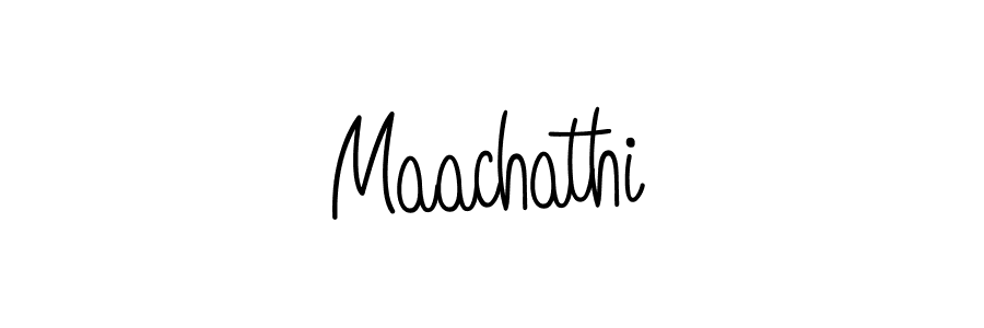 Use a signature maker to create a handwritten signature online. With this signature software, you can design (Angelique-Rose-font-FFP) your own signature for name Maachathi. Maachathi signature style 5 images and pictures png