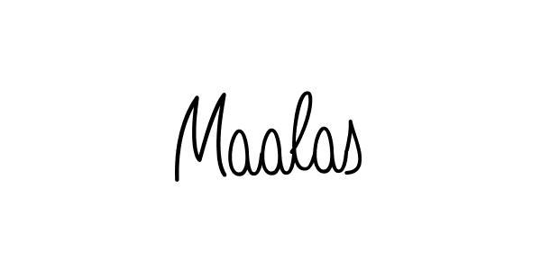 if you are searching for the best signature style for your name Maalas. so please give up your signature search. here we have designed multiple signature styles  using Angelique-Rose-font-FFP. Maalas signature style 5 images and pictures png