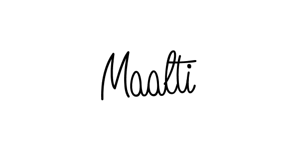 How to Draw Maalti signature style? Angelique-Rose-font-FFP is a latest design signature styles for name Maalti. Maalti signature style 5 images and pictures png