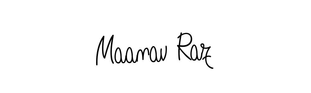 Design your own signature with our free online signature maker. With this signature software, you can create a handwritten (Angelique-Rose-font-FFP) signature for name Maanav Raz. Maanav Raz signature style 5 images and pictures png