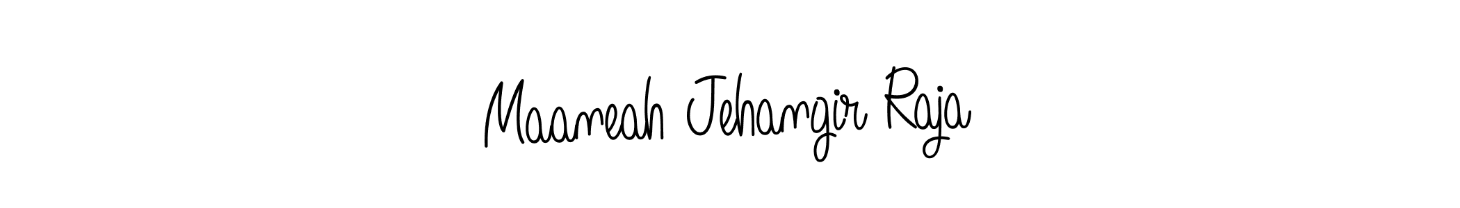 Make a short Maaneah Jehangir Raja signature style. Manage your documents anywhere anytime using Angelique-Rose-font-FFP. Create and add eSignatures, submit forms, share and send files easily. Maaneah Jehangir Raja signature style 5 images and pictures png