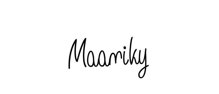 Make a beautiful signature design for name Maaniky. Use this online signature maker to create a handwritten signature for free. Maaniky signature style 5 images and pictures png