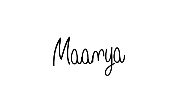 Create a beautiful signature design for name Maanya. With this signature (Angelique-Rose-font-FFP) fonts, you can make a handwritten signature for free. Maanya signature style 5 images and pictures png