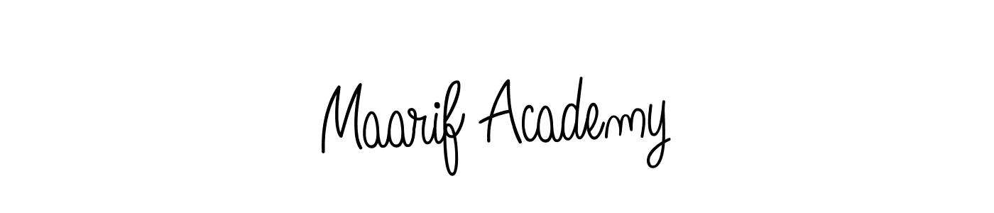 Create a beautiful signature design for name Maarif Academy. With this signature (Angelique-Rose-font-FFP) fonts, you can make a handwritten signature for free. Maarif Academy signature style 5 images and pictures png