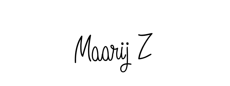 Angelique-Rose-font-FFP is a professional signature style that is perfect for those who want to add a touch of class to their signature. It is also a great choice for those who want to make their signature more unique. Get Maarij Z name to fancy signature for free. Maarij Z signature style 5 images and pictures png