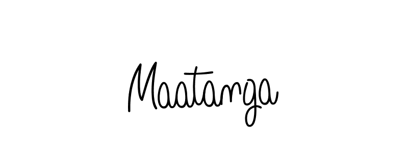 Create a beautiful signature design for name Maatanga. With this signature (Angelique-Rose-font-FFP) fonts, you can make a handwritten signature for free. Maatanga signature style 5 images and pictures png