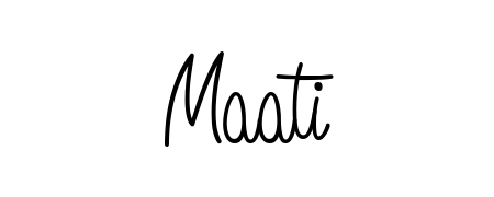 Enhance your business communications with Maati signature in Angelique-Rose-font-FFP lettering. Clean, modern, and universally compatible. Maati signature style 5 images and pictures png
