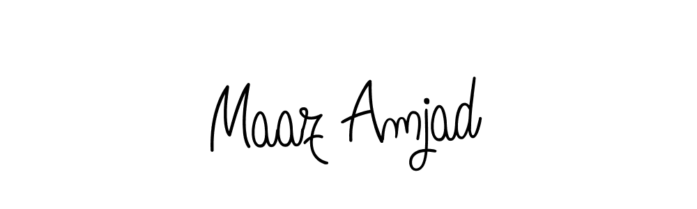Make a beautiful signature design for name Maaz Amjad. Use this online signature maker to create a handwritten signature for free. Maaz Amjad signature style 5 images and pictures png