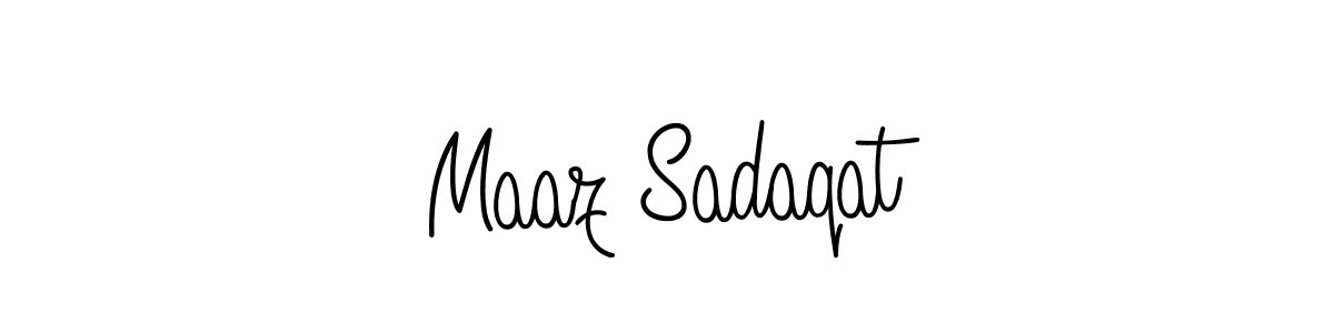 This is the best signature style for the Maaz Sadaqat name. Also you like these signature font (Angelique-Rose-font-FFP). Mix name signature. Maaz Sadaqat signature style 5 images and pictures png