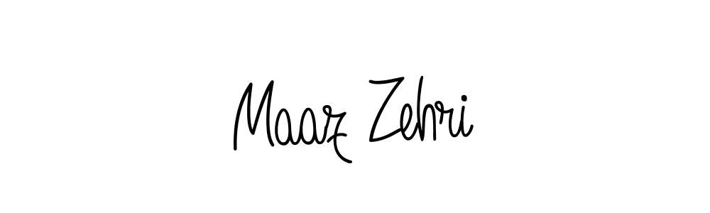 Create a beautiful signature design for name Maaz Zehri. With this signature (Angelique-Rose-font-FFP) fonts, you can make a handwritten signature for free. Maaz Zehri signature style 5 images and pictures png
