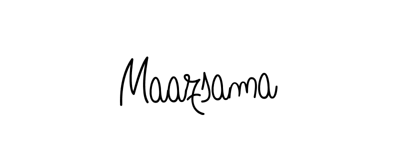 Make a short Maazsama signature style. Manage your documents anywhere anytime using Angelique-Rose-font-FFP. Create and add eSignatures, submit forms, share and send files easily. Maazsama signature style 5 images and pictures png