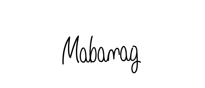 How to Draw Mabanag signature style? Angelique-Rose-font-FFP is a latest design signature styles for name Mabanag. Mabanag signature style 5 images and pictures png