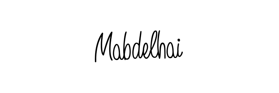 How to Draw Mabdelhai signature style? Angelique-Rose-font-FFP is a latest design signature styles for name Mabdelhai. Mabdelhai signature style 5 images and pictures png