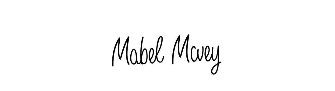 Use a signature maker to create a handwritten signature online. With this signature software, you can design (Angelique-Rose-font-FFP) your own signature for name Mabel Mcvey. Mabel Mcvey signature style 5 images and pictures png