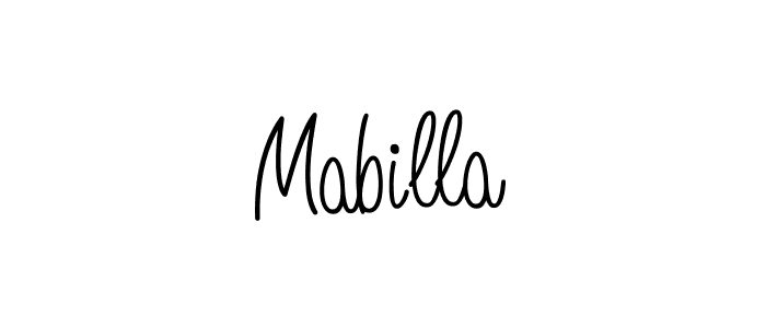 Mabilla stylish signature style. Best Handwritten Sign (Angelique-Rose-font-FFP) for my name. Handwritten Signature Collection Ideas for my name Mabilla. Mabilla signature style 5 images and pictures png