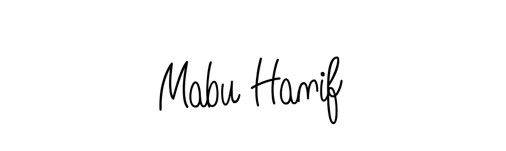 Mabu Hanif stylish signature style. Best Handwritten Sign (Angelique-Rose-font-FFP) for my name. Handwritten Signature Collection Ideas for my name Mabu Hanif. Mabu Hanif signature style 5 images and pictures png