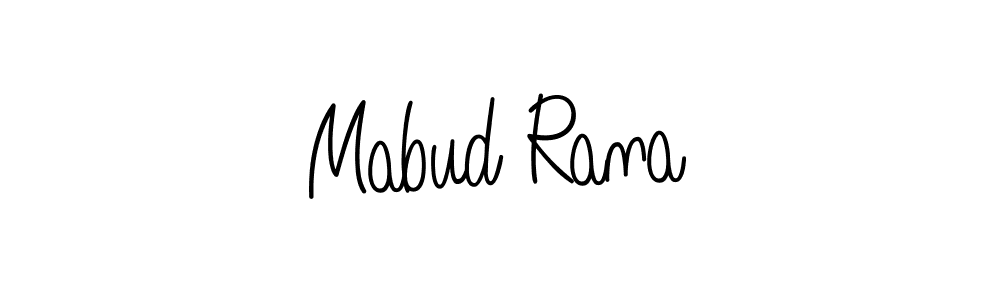 Design your own signature with our free online signature maker. With this signature software, you can create a handwritten (Angelique-Rose-font-FFP) signature for name Mabud Rana. Mabud Rana signature style 5 images and pictures png