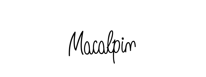 How to make Macalpin signature? Angelique-Rose-font-FFP is a professional autograph style. Create handwritten signature for Macalpin name. Macalpin signature style 5 images and pictures png