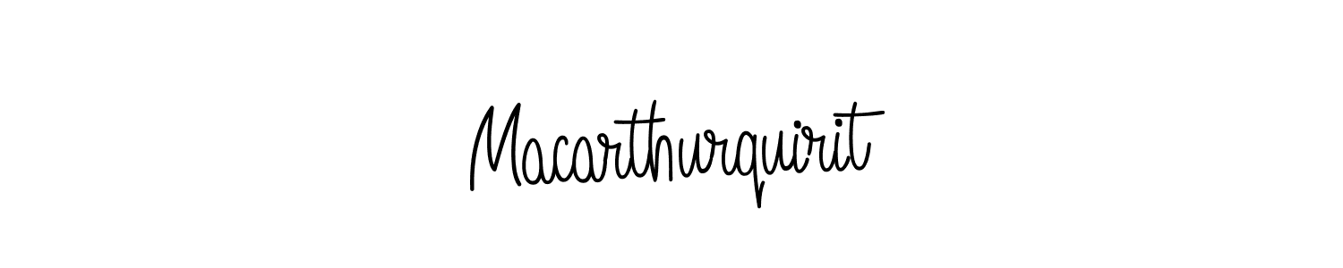 It looks lik you need a new signature style for name Macarthurquirit. Design unique handwritten (Angelique-Rose-font-FFP) signature with our free signature maker in just a few clicks. Macarthurquirit signature style 5 images and pictures png