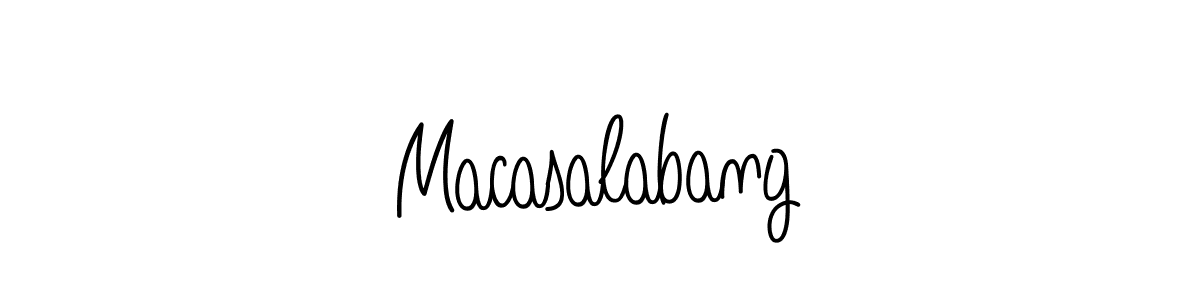 Make a beautiful signature design for name Macasalabang. Use this online signature maker to create a handwritten signature for free. Macasalabang signature style 5 images and pictures png