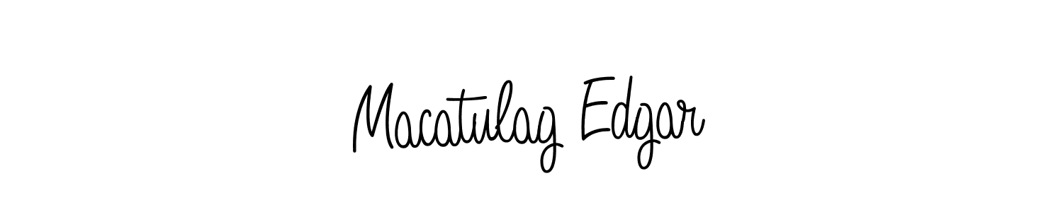 How to make Macatulag Edgar name signature. Use Angelique-Rose-font-FFP style for creating short signs online. This is the latest handwritten sign. Macatulag Edgar signature style 5 images and pictures png