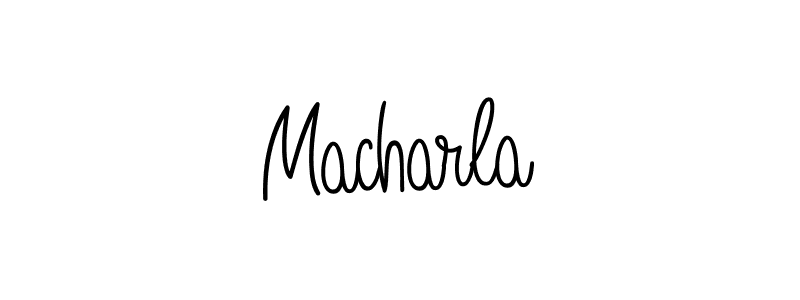 Design your own signature with our free online signature maker. With this signature software, you can create a handwritten (Angelique-Rose-font-FFP) signature for name Macharla. Macharla signature style 5 images and pictures png
