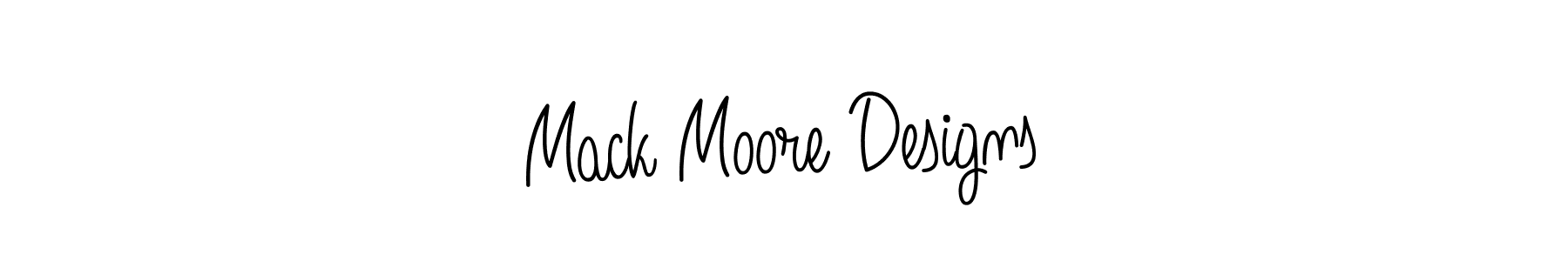 How to make Mack Moore Designs name signature. Use Angelique-Rose-font-FFP style for creating short signs online. This is the latest handwritten sign. Mack Moore Designs signature style 5 images and pictures png