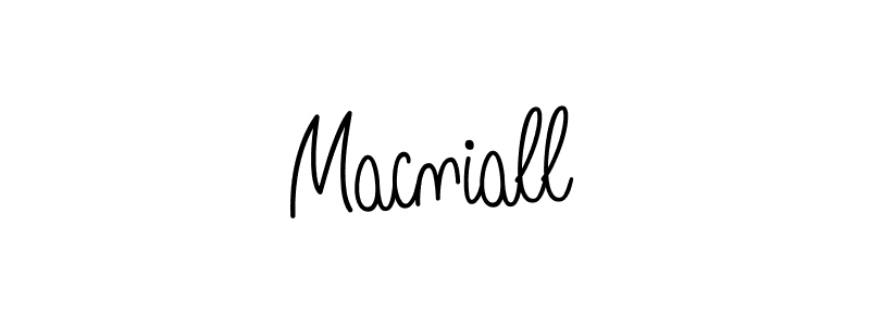 Use a signature maker to create a handwritten signature online. With this signature software, you can design (Angelique-Rose-font-FFP) your own signature for name Macniall. Macniall signature style 5 images and pictures png