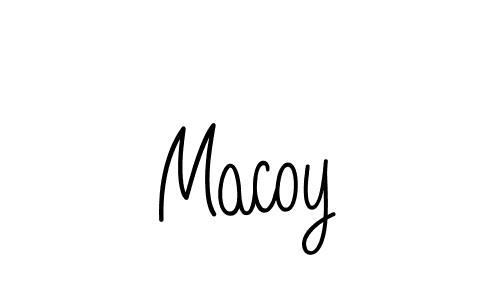 Create a beautiful signature design for name Macoy. With this signature (Angelique-Rose-font-FFP) fonts, you can make a handwritten signature for free. Macoy signature style 5 images and pictures png