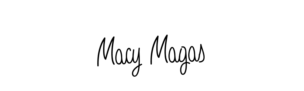 The best way (Angelique-Rose-font-FFP) to make a short signature is to pick only two or three words in your name. The name Macy Magas include a total of six letters. For converting this name. Macy Magas signature style 5 images and pictures png