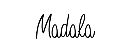 Make a beautiful signature design for name Madala. With this signature (Angelique-Rose-font-FFP) style, you can create a handwritten signature for free. Madala signature style 5 images and pictures png
