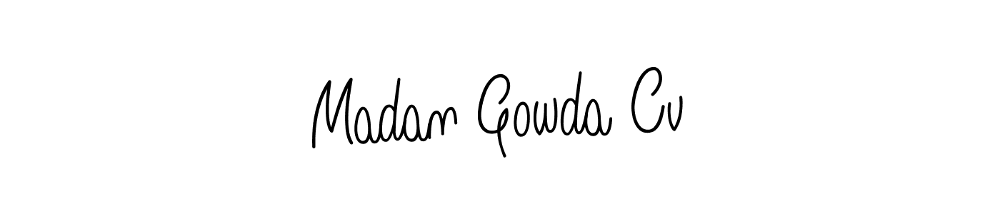 Also You can easily find your signature by using the search form. We will create Madan Gowda Cv name handwritten signature images for you free of cost using Angelique-Rose-font-FFP sign style. Madan Gowda Cv signature style 5 images and pictures png