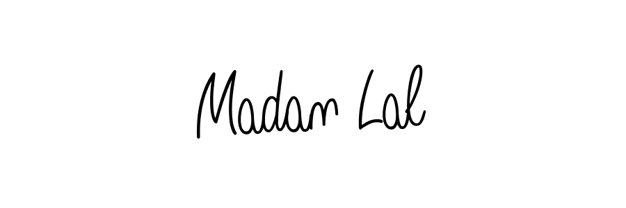 Make a beautiful signature design for name Madan Lal. With this signature (Angelique-Rose-font-FFP) style, you can create a handwritten signature for free. Madan Lal signature style 5 images and pictures png