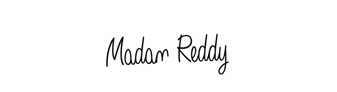 Madan Reddy stylish signature style. Best Handwritten Sign (Angelique-Rose-font-FFP) for my name. Handwritten Signature Collection Ideas for my name Madan Reddy. Madan Reddy signature style 5 images and pictures png