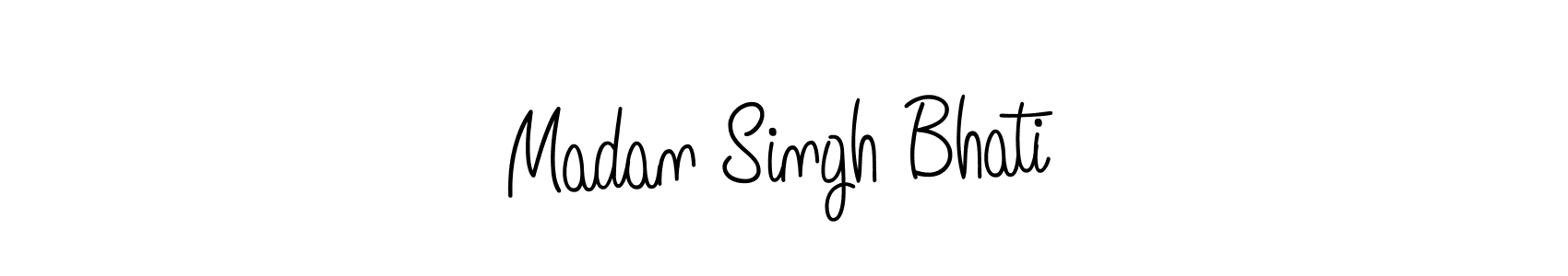 How to make Madan Singh Bhati name signature. Use Angelique-Rose-font-FFP style for creating short signs online. This is the latest handwritten sign. Madan Singh Bhati signature style 5 images and pictures png