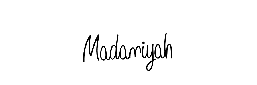 How to make Madaniyah signature? Angelique-Rose-font-FFP is a professional autograph style. Create handwritten signature for Madaniyah name. Madaniyah signature style 5 images and pictures png