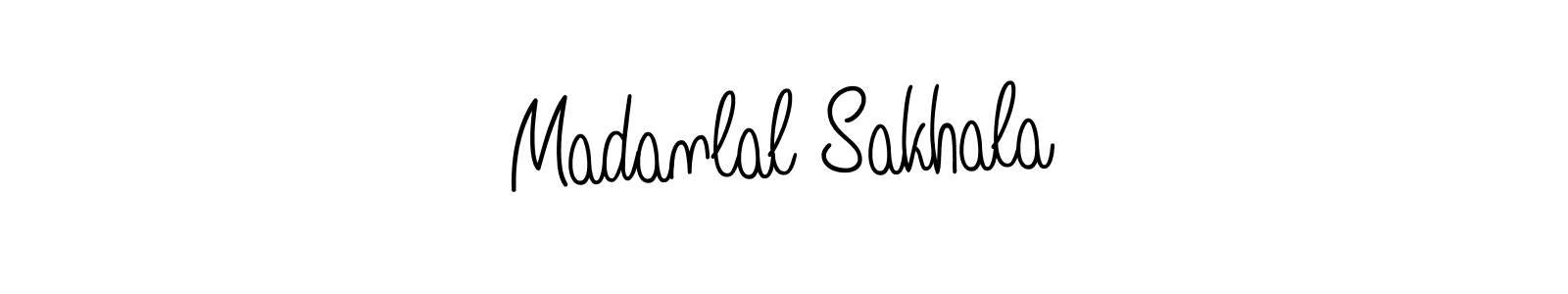 The best way (Angelique-Rose-font-FFP) to make a short signature is to pick only two or three words in your name. The name Madanlal Sakhala include a total of six letters. For converting this name. Madanlal Sakhala signature style 5 images and pictures png