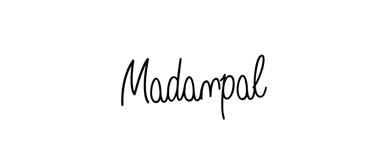 Madanpal stylish signature style. Best Handwritten Sign (Angelique-Rose-font-FFP) for my name. Handwritten Signature Collection Ideas for my name Madanpal. Madanpal signature style 5 images and pictures png