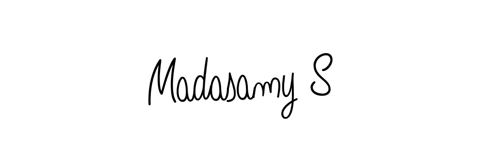 Also You can easily find your signature by using the search form. We will create Madasamy S name handwritten signature images for you free of cost using Angelique-Rose-font-FFP sign style. Madasamy S signature style 5 images and pictures png