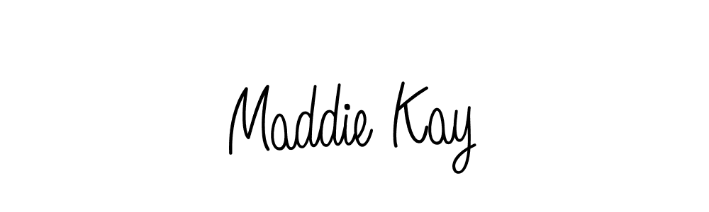 You should practise on your own different ways (Angelique-Rose-font-FFP) to write your name (Maddie Kay) in signature. don't let someone else do it for you. Maddie Kay signature style 5 images and pictures png