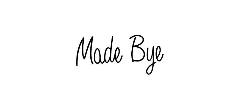 Use a signature maker to create a handwritten signature online. With this signature software, you can design (Angelique-Rose-font-FFP) your own signature for name Made Bye. Made Bye signature style 5 images and pictures png